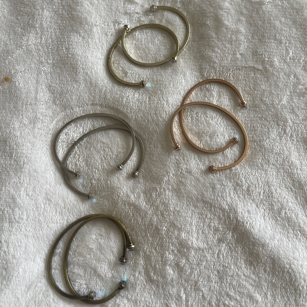 Kendra Scott bracelet stack- mixed metal 8 bracelets